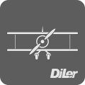Geschichte der Luftfahrt Icon - DiLer Symbol - Digitale Lernumgebung - Free Open Source Lernplattform - Learning Management System
