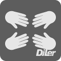 Kooperationsarbeit Icon - DiLer Symbol - Digitale Lernumgebung - Free Open Source Lernplattform - Learning Management System