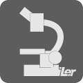 Mikroskopieren Icon - DiLer Symbol - Digitale Lernumgebung - Free Open Source Lernplattform - Learning Management System
