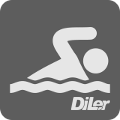 Schwimmen Icon - DiLer Symbol - Digitale Lernumgebung - Free Open Source Lernplattform - Learning Management System