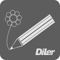 Zeichnen Icon - DiLer Symbol - Digitale Lernumgebung - Free Open Source Lernplattform - Learning Management System